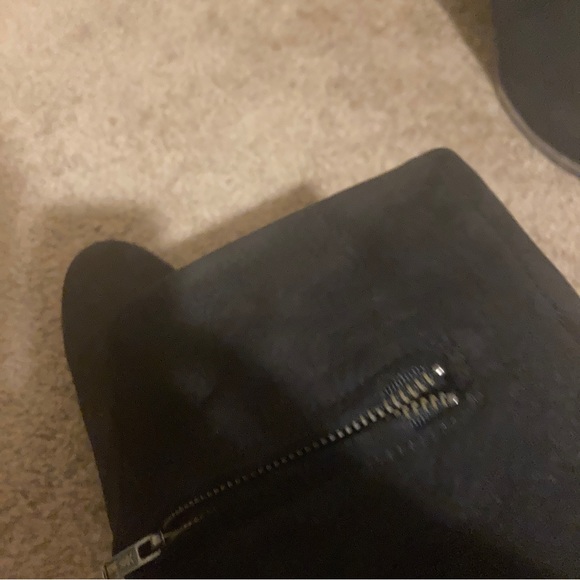 Frye Addie Mid Nubuck Black Suede Leather Boot - Picture 10 of 15